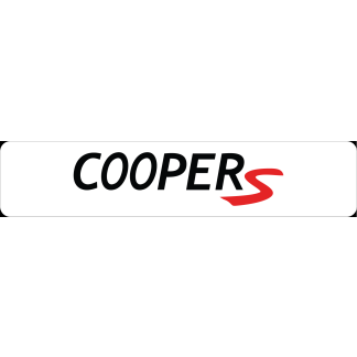 Wardianzaak wolf Kinderachtig Showplaat Mini Cooper S 2 – emblemzl.nl emblemen